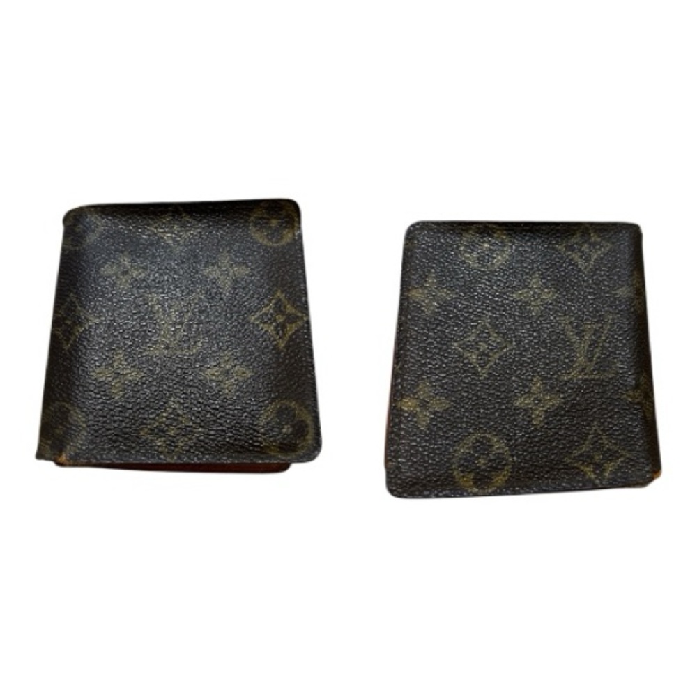Vintage Louis Vuitton All Leather Wallet / Card Holder – Monogram Men’s Unisex